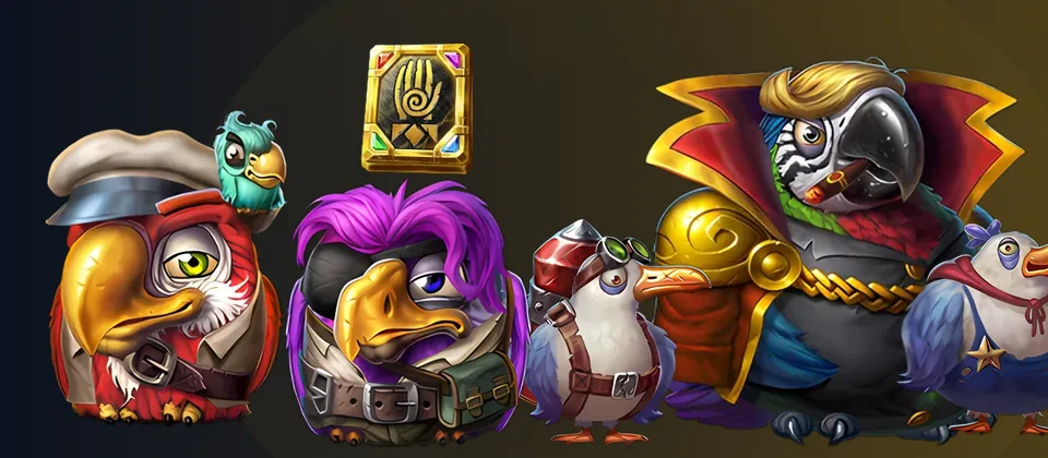 Pirots 5 City of Gold: Mastermind of the 7 Seas, hans minions och fÄgelgÀnget med Golden Book